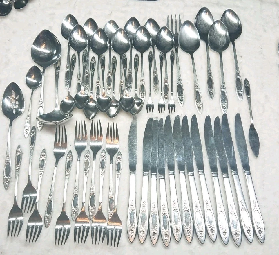 Oneida Community Vignette Flatware Lot 49 PC
Opens in a new window or tab