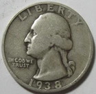 1938-S Washington Quarter - 90% Silver - #11271-7