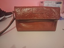 Patricia Nash Tooled Leather Fold-Over Clutch