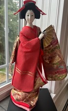 Bambola GEISHA giapponese vintage - BAMBOLA KYUGETSU. Altezza 17 pollici