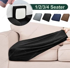 Jacquard Stretch Individual Sofa Cushion Covers Couch Seat Slipcover Removable
