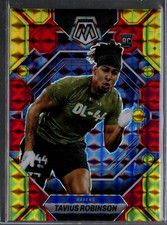 2023 Panini Mosaic Mosaic Choice Fusion Red and Yellow #365 Tavius Robinson /80