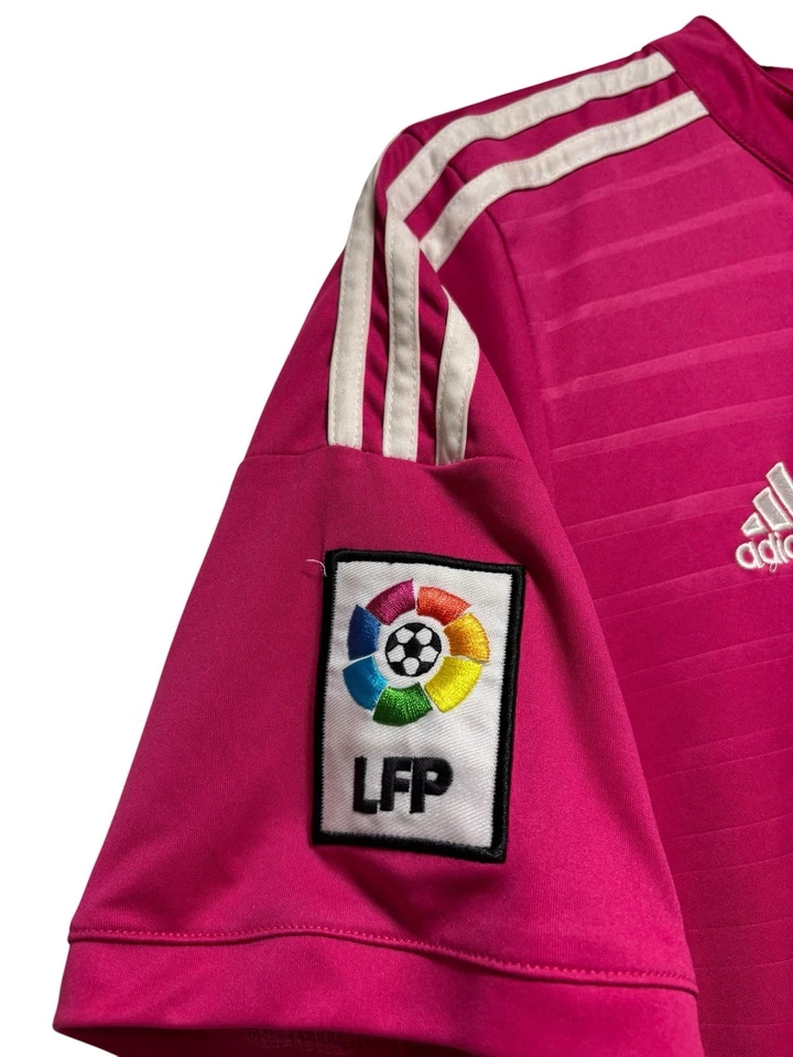 Camiseta Adidas Real Madrid 2014 2015 3ª Equipación Talla L Rosa #10 James RARA Fútbol Foto 4 de 4