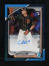 2024 Bowman Chrome Rookie Blue Refractor 138/150 Jung-Hoo Lee Jung hoo Auto 0ad5