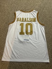NOTRE DAME FIGHTING IRISH- JALEN HARALSON SIGNED AUTOGRAPH JERSEY ACOA COA