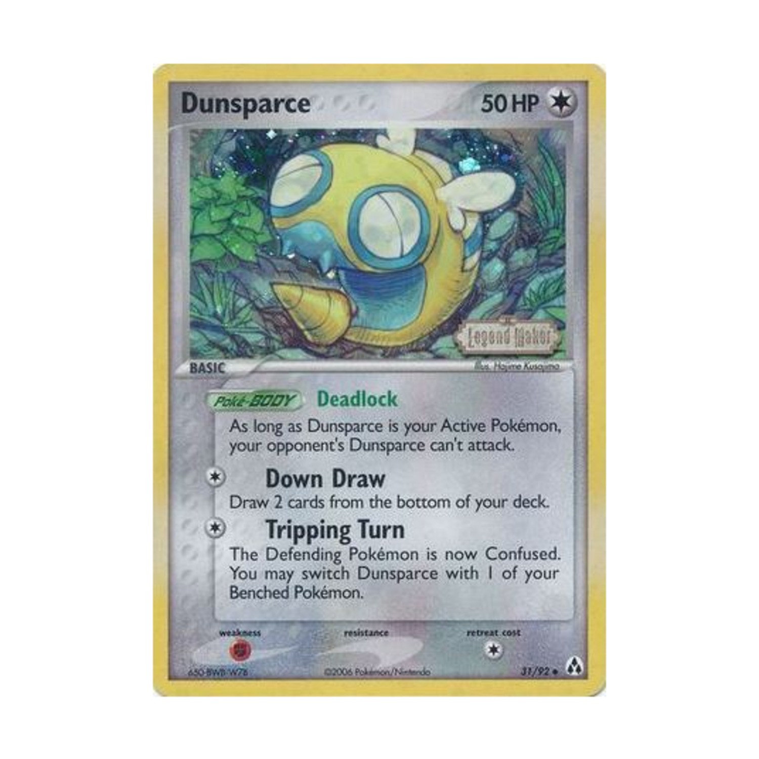 Pokemon Legend Maker Dunsparce (U) #31 (Reverse Holo) NM