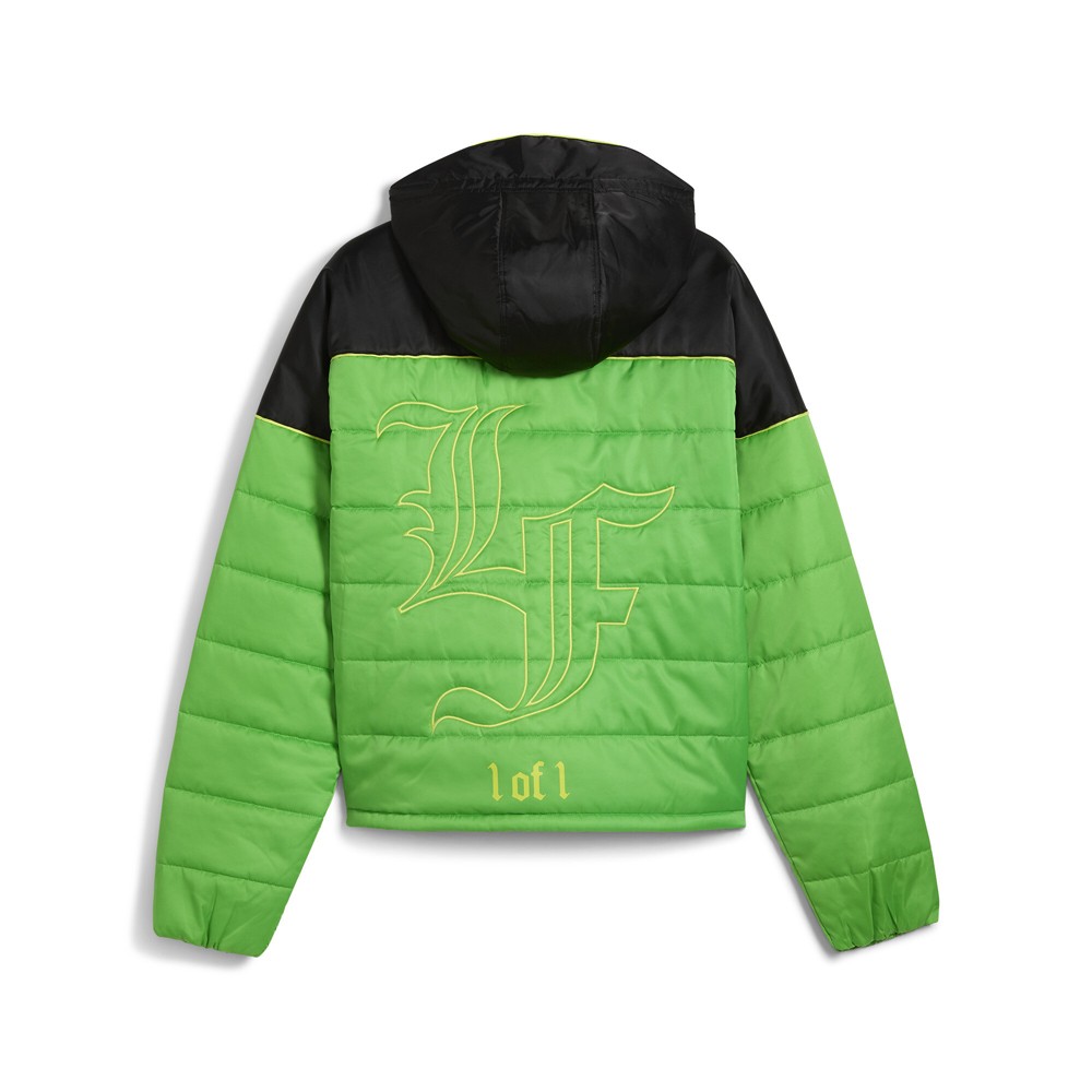 Lafuma　ラフマ　ボア付きジャケット PUMA X Lafrance Green Full Zip Jacket Mens Green Casual Athletic