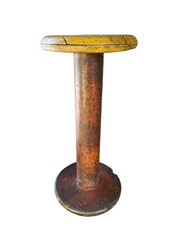 Vintage Extra Large Industrial Spool,  Textile Mill Bobbin, 15” Long