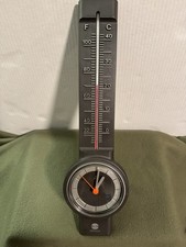 Vintage 80 Aachen Germany Desk Clock Thermometer Minolta Promo Edition MCM Rare