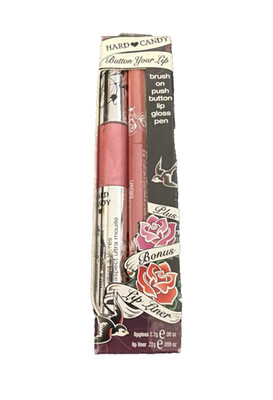 Hard Candy Button Your Lip Brush On Push Button Lip Gloss Pen & Liner -217 Pixie