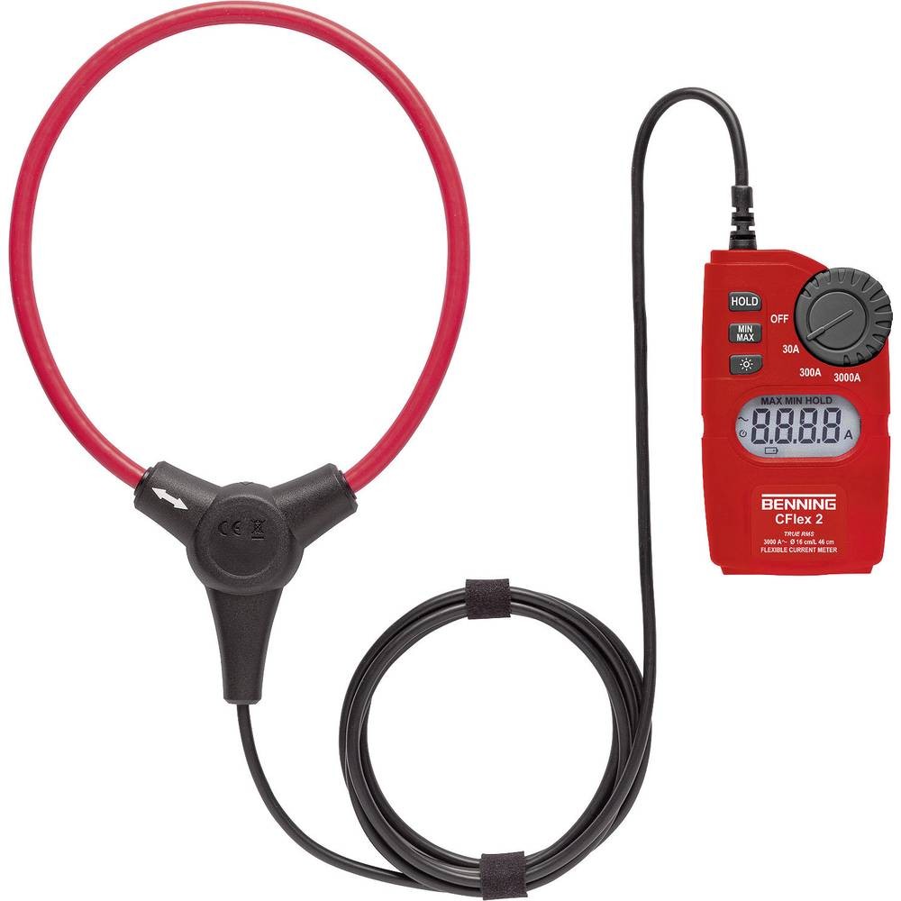 Pince ampèremétrique Benning CFlex 2 CAT IV 600 V pour accès difficile et câbles denses