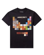 Minecraft T-Shirt Men's Building Elements Periodic Table Design Tee