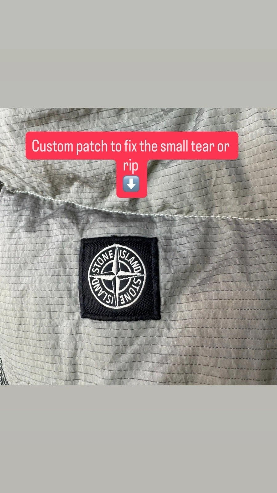 Stone Island Nylon Metal Watro Rip stop Down TC Green Graysh Sz M Jacket READ - product detail image 3