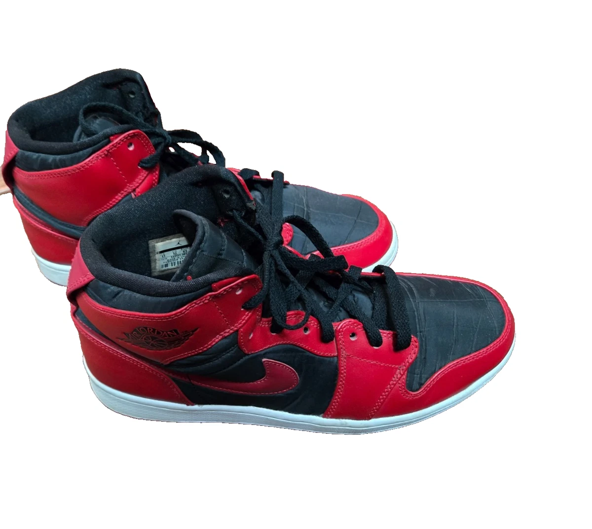 Jordan 1 Strap High Black Gym Red | eBay