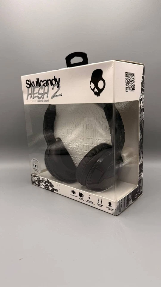 Skullcandy Hesh 2 Wireless Headphones Black – Supreme Sound, Bluetooth 3.5mm AUX - Image 2 of 4