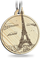 Eifelturm SchlüSselanhäNger Handgemacht Aus Holz, GlüCksbringer, Paris, Parisurl