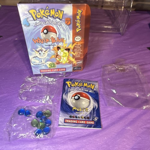 Pokemon TCG Jungle Water Blast Theme Deck Empty Box, DMG counters, and rulebook - Picture 7 of 10