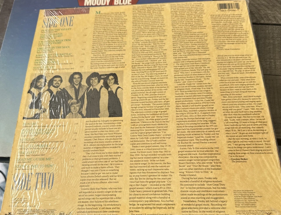 Elvis Presley Elvis Gospel 1957 - 1971: Known Only To Him LP 95861-R - Image 2 of 2