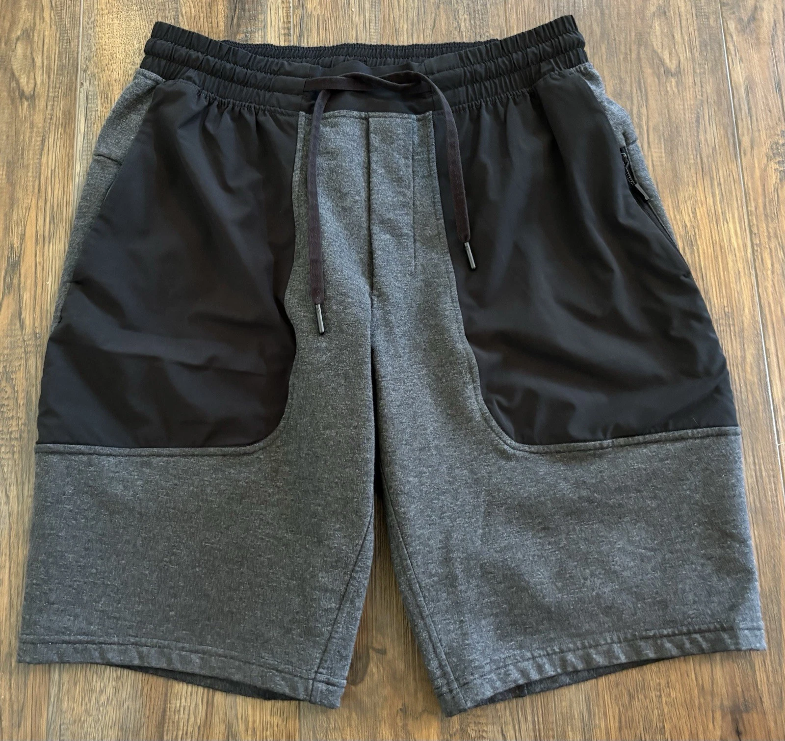 Lululemon City Commute Sweat Shorts 10" French Terry Gray Black Comfy Men’s M