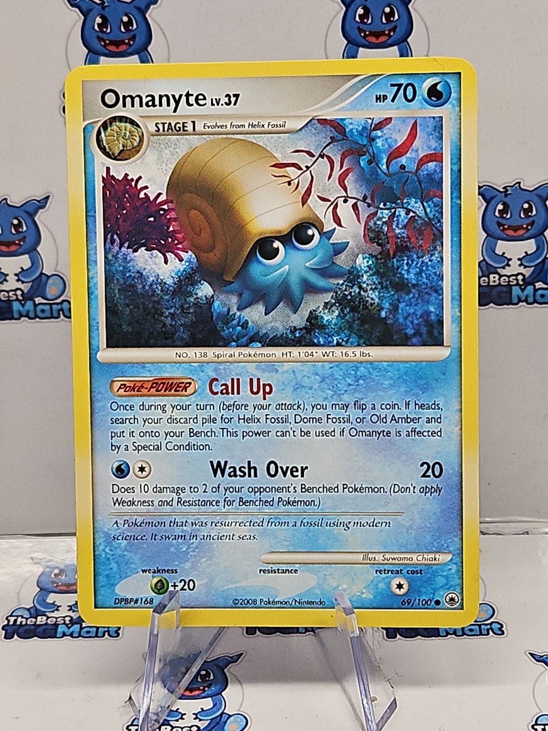 Pokémon Omanyte Majestic Dawn 69/100 LP