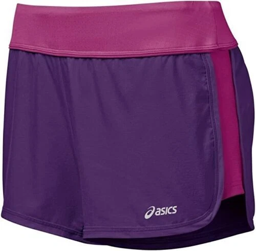 ASICS Donna Everysport II Tasca di sicurezza con cerniera pantaloncini attivi viola