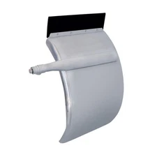 24"x 29"  Deluxe  Quarter Fender Set W/ Triangular Brackets -430 Stainless Steel