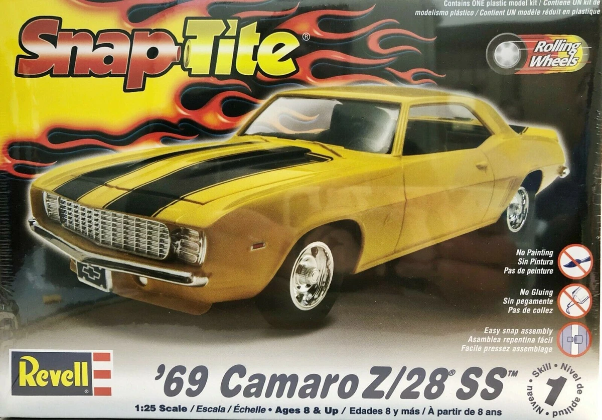 Revell 1959 1/25 Scale SnapTite '69 Camaro Z/28 SS Plastic Model Kit | eBay