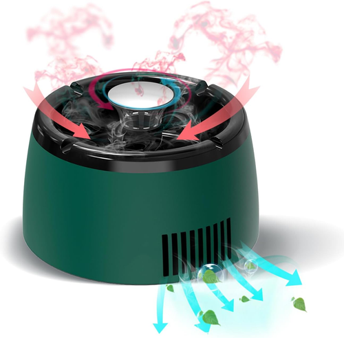 Smokeless Ashtray for Cigarettes Indoor,2 in 1 Air Purifier Multifunctional,Best - Picture 12 of 12