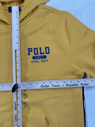 Polo Ralph Lauren gelb Kapuze Reißverschluss Oberteil Jungen sportliche Jacke XL (18-20) - Bild 4 von 21