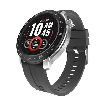 iTech Bold Unisex Adult Smart Watch, Dark Grey, Silicone Strap