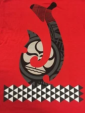 HIC Hawaiian Island Creations, Men's SHIRT, Size Small, Hook, Red