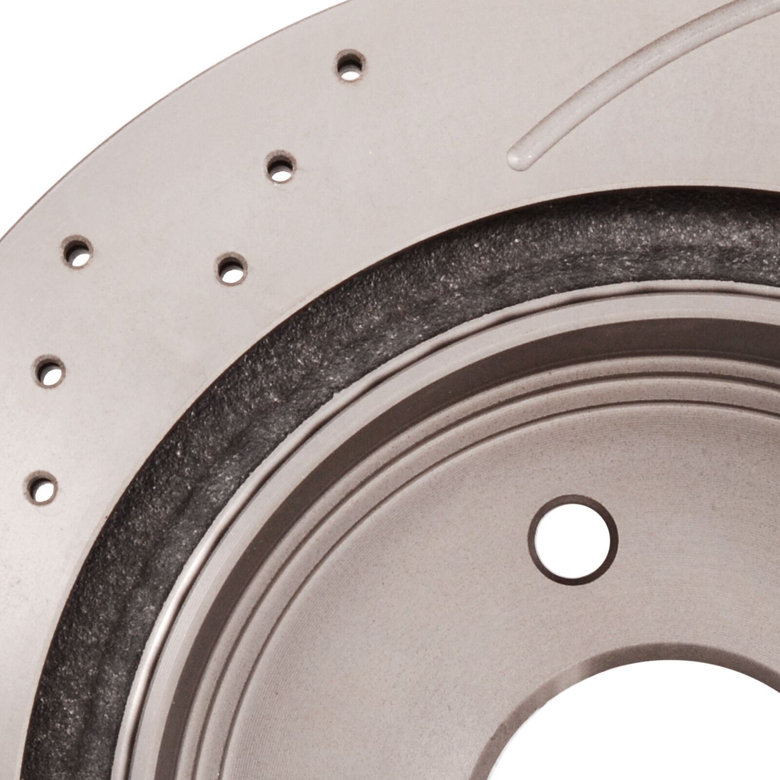 REAR DRILLED GROOVED 292mm BRAKE DISCS FOR NISSAN QASHQAI 2.0 DCi AWD