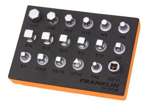 Franklin Tools 3/8in Drive 18 Piece Oil Drain Plug Key Set