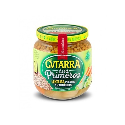 Gutarra Lentejas, Puerro y Zanahoria Cristal 560g