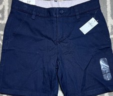 NWT Gap Kids Navy Blue Cargo Shorts Adjustable Tab Waist Size 8