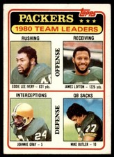 1981 Topps #151 Eddie Lee Ivery/James Lofton/Johnnie Gray/Mike Butler 4Dld5c