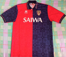 Camiseta Maglia Trikot Shirt GENOA Errea Size L Year 1992 Vintage SAIWA