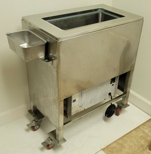 Delfield Ice Cream Dipping/Dip Cabinet w/ Wheels Rolling 120v Stainless w/ Wash