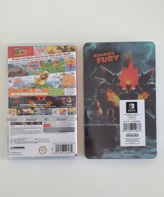 Boîte Steelbook Officielle Pour Super Mario 3D World + Bowsers Fureur – Édition Limitée, Sans Jeu, Pour Collectionneurs