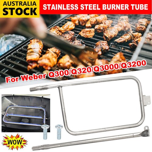 Brûleur De Rechange En Acier Inoxydable 56 Cm Pour Barbecue Weber Q300/Q320/Q3000/Q3200 - Pièce D'origine Améliorée