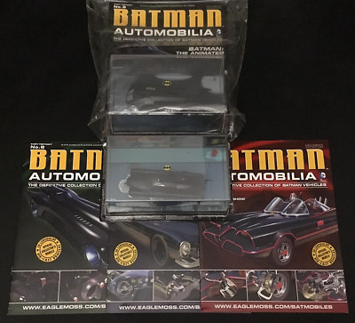 BATMAN AUTOMOBILIA #8 THE ANIMATED SERIES BATMOBILE NEW SEALED EAGLEMOSS +BONUS