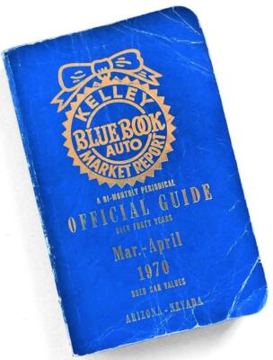 1970 KELLEY BLUE BOOK Used Car Values—March-April Arizona-Nevada | eBay