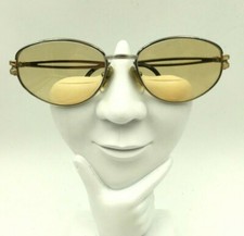 Vintage Giorgio Vincente GV238 Gold Silver Metal Oval Sunglasses FRAMES ONLY