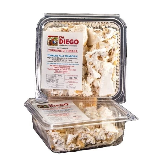 DA DIEGO DI GARAU SEBASTIANO Torrone di Tonara alle mandorle 300g - Torrone sardo artigianale | ISOLAS.IT