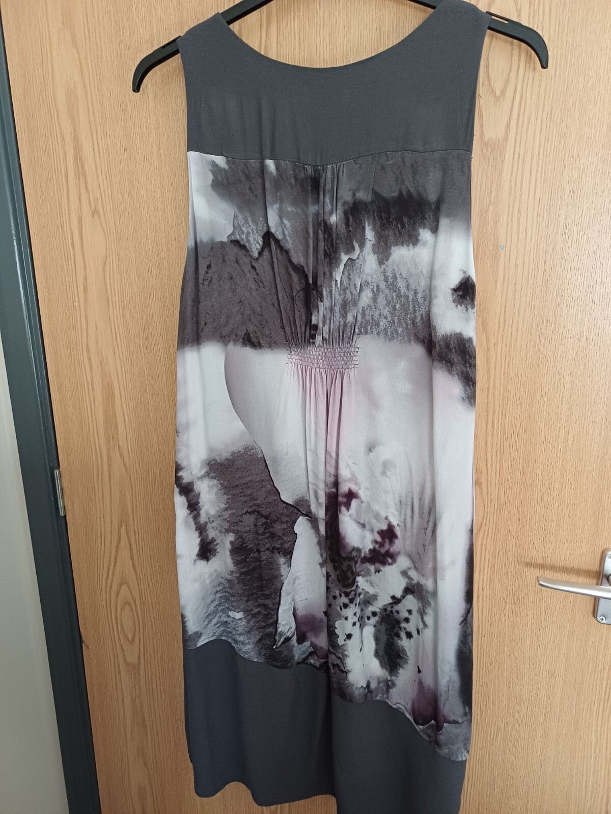 Mint Velvet Dress Pink & Grey Size 18 eBay