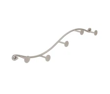 5-Hook Rack (Satin Nickel) Hanging Storage - Entryways, Bathrooms, Coats, Closet