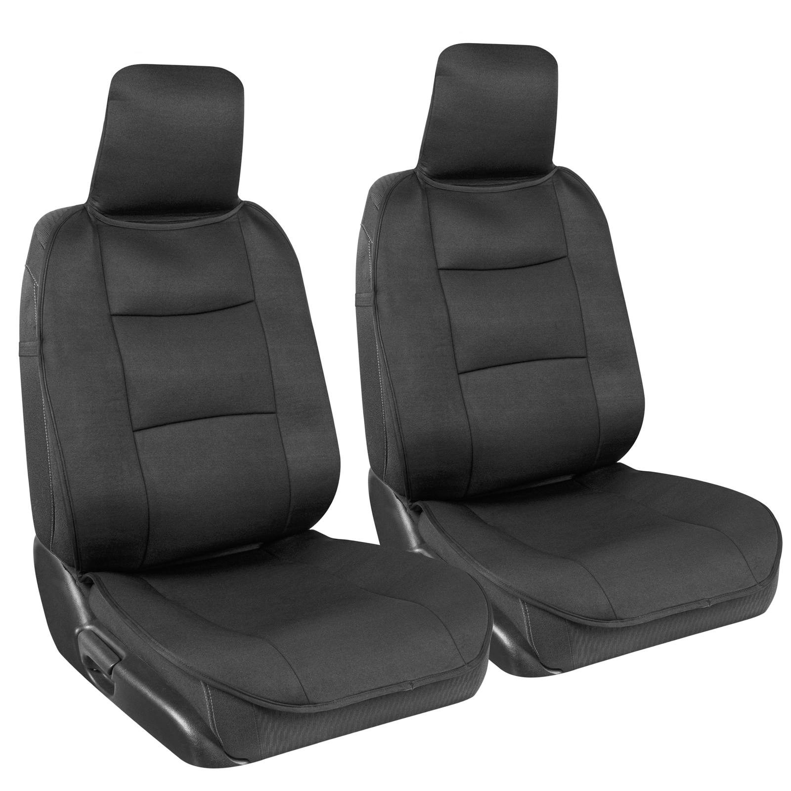 carXS Black Car Seat Covers for Front Seats Auto Truck Van SUV