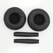 2PCS Replacement Ear Pads Cushion Headband For Sennheiser PX100 PX200 Headphones