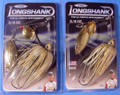 2 ~ THE LONGSHANK 3/8 oz Spinnerbait Golden Shiner CWGG-045 Guy Eaker Edition