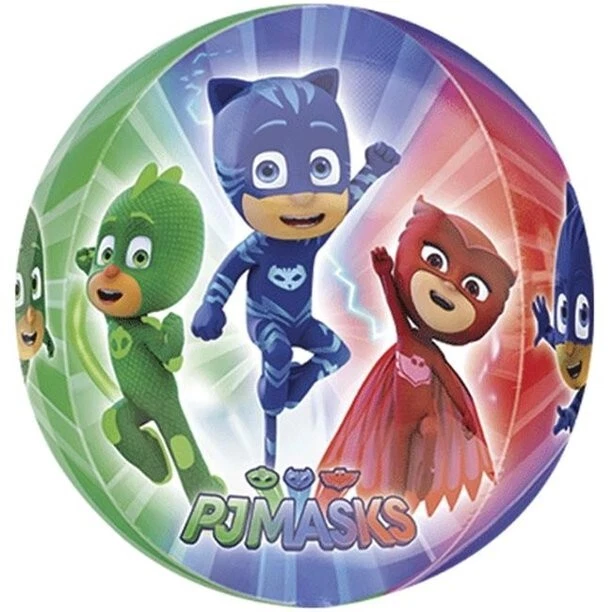 PJMASKS Suministro de Fiesta de Cumpleaños 15 pulgadas ORBZ Globo Fiesta Suministro Foto 3 de 4